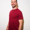 Burgundy / Green T-Shirt