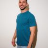 Petrol Blue / Burgundy T-Shirt