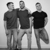 Three models wearing Gebogen shirts